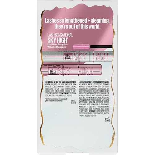 Maybelline Lash Sensational Holiday Makeup Kit, Includes Full-Size Sky High Mascara and Lash Sensational Glitter Mascara, ...
