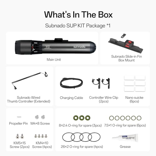 Waydoo Subnado Underwater Scooter Sup Kit, Sea Scooter for Paddleboard/Body Board/Kayak/Boogie Board, Compact and Portable...