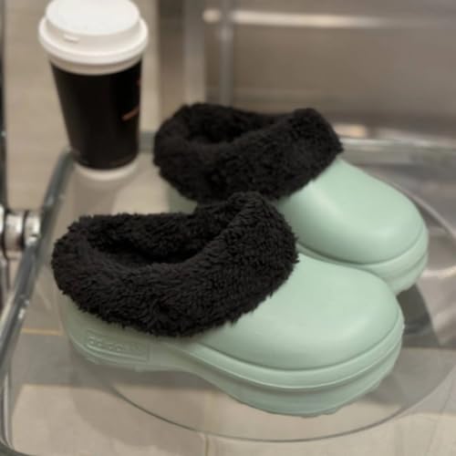 1Pair Removable Fleece Lined Clog Slipcovers, Short Fleece Lining Thickened Insole, for Chef Shoes Kitchen Indoor Outdoor,...