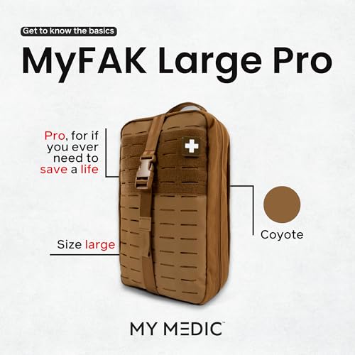 My Medic MYFAK Large Pro- HSA FSA Approved Ifak First Aid Kit - Comprehensive 200 life saving Item Medical Kit - Boat or C...