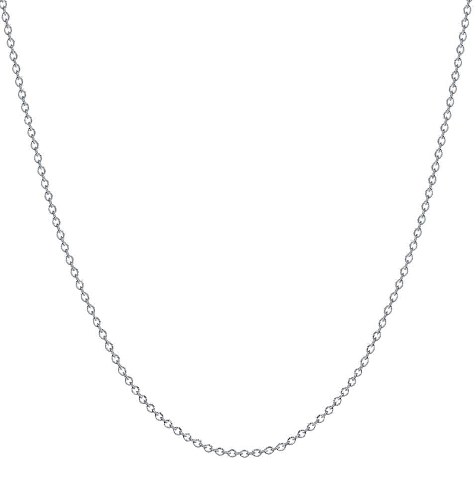 BORUO 925 Sterling Silver Cable Chain Necklace, 1mm Solid Italian Nickel-Free Lobster Claw Clasp 14 Inch