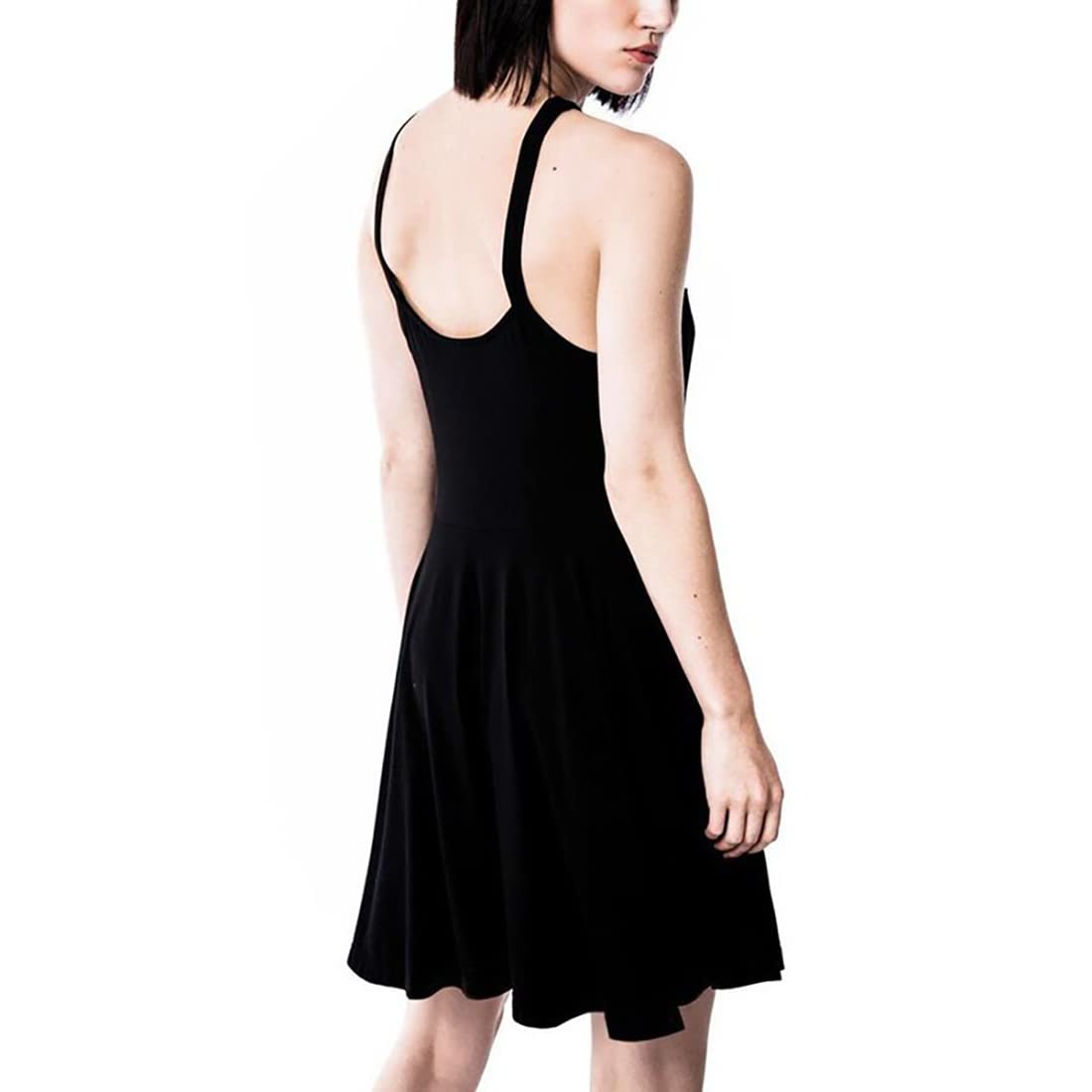 Fashion Dress Gothic Vintage Romantic Casual Goth Dress for Women Black