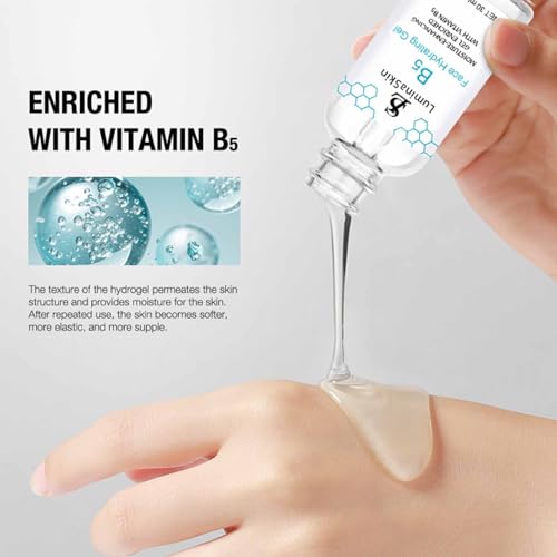 LuminaSkin Hydrating Vitamin B5 Gel Skin Moisture-Enhancing Gel, Hyalu B5 Pure Hyaluronic Acid Serum for Face, with Vitami...