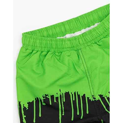 Teenage Mutant Ninja Turtles Boys Swim Shorts | Kids Graphic Swimming Pants | TMNT Drawstring Waistband Swimwear Trunks