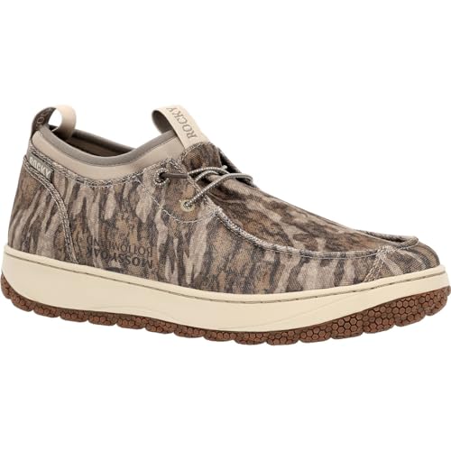 ROCKY Dry-Strike SRX Outdoor Shoe, Mossy Oak Bottomland, Size 8.5(W)