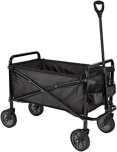 Amazon Basics Collapsible Folding Heavy Duty Utility Wagon for Outdoor Sports, 265 pounds Weight Capacity, Camping, Garde...