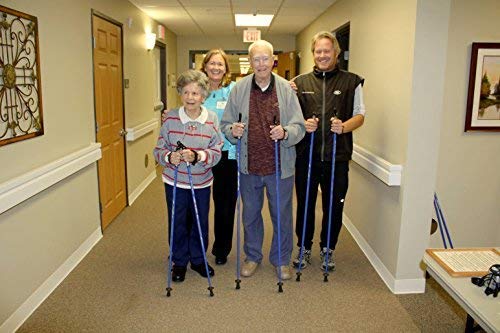 Nordic Walking Poles Custom Fit to Your Height. Quality 1-Piece Poles - 32 Lengths Non-Collapsible. #1 for Hiking, Trekkin...