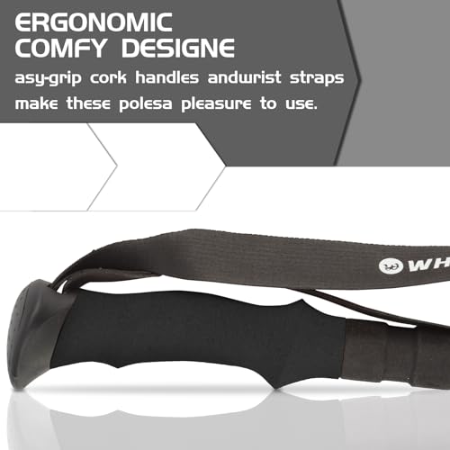 Trekking Hiking Poles Collapsible Aluminum Lightweight