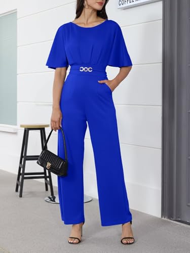 acelyn Elegant Jumpsuit for Women Dressy Sexy Plus Size Wide Leg Pant Suit One Piece Party Outfits