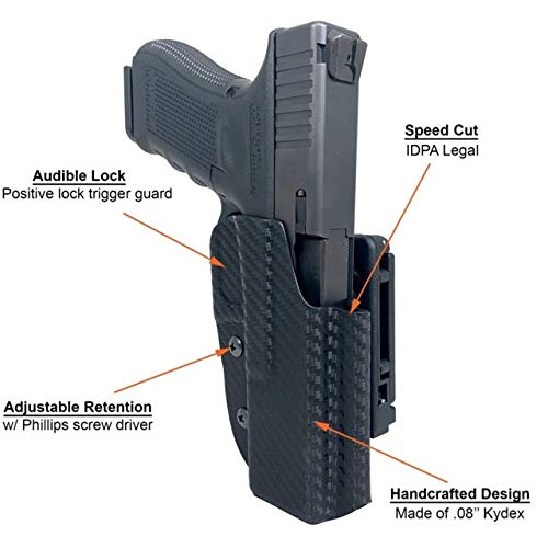 Pro IDPA Competition Holster fits Sig P320 Full Size - AXG Pro, M17, Spectre Comp, P320MAX, X5 Legion