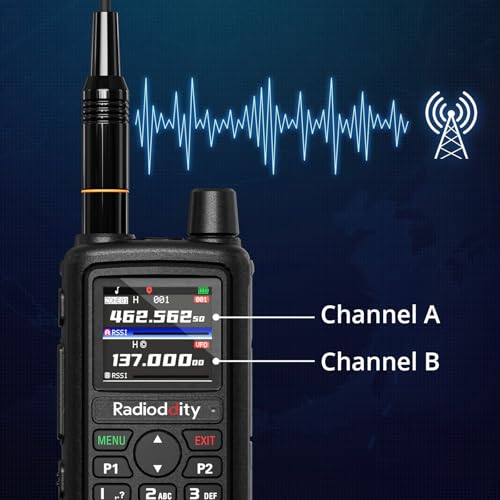 Radioddity GM-30 Plus GMRS Handheld Radio, GMRS Repeater Capable, Long Range NOAA/UHF/VHF/Airband Scanner & Receiver with ...