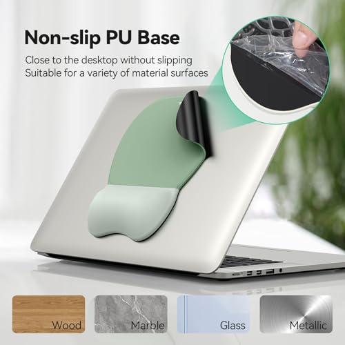 TECKNET Gel Mouse Pad with Wrist Rest, 3 in 1 Keyboard Wrist Rest for Pain Relief, Non-Slip PU Base & Easy Typing, Ergonom...