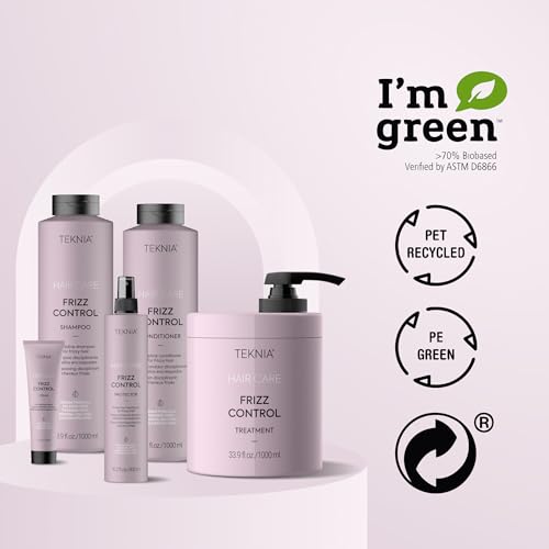 LAKM? Teknia Frizz Control Shampoo, Anti Frizz Shampoo for Frizzy or Curly Hair