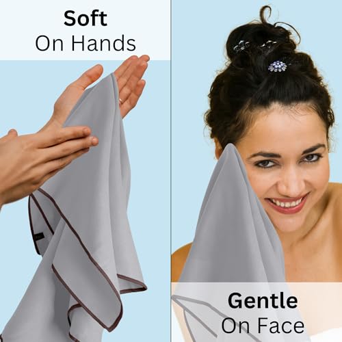 Elite Trail Magic Backpacking Ultralight Quick Dry Microfiber Soft Fast Drying Hand and Face Towel Wash Cloth Camping Yoga...