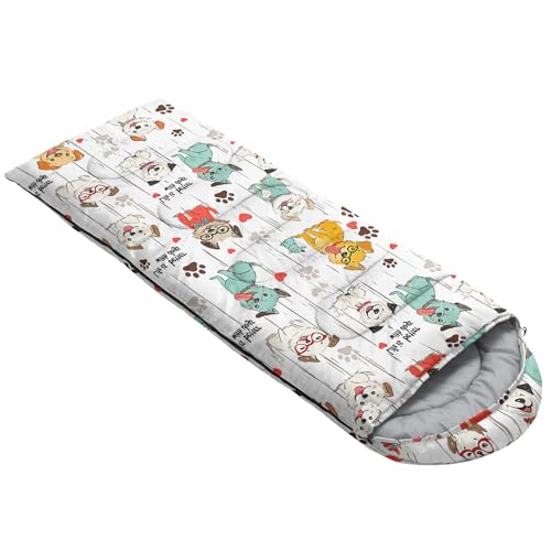 QOOMO Camping Sleeping Bags,3 Season Warm & Cool Weather,Lightweight,Waterproof Sleeping Bags for Adults & Kids,Traveling,...