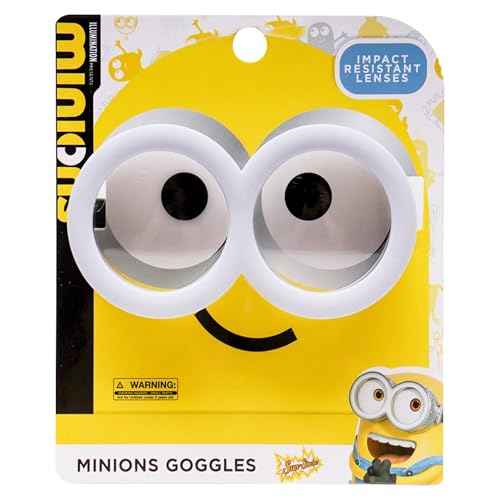 Sun-Staches Official Minions Goggles | Minions Costume Glasses | One Size Fits Most