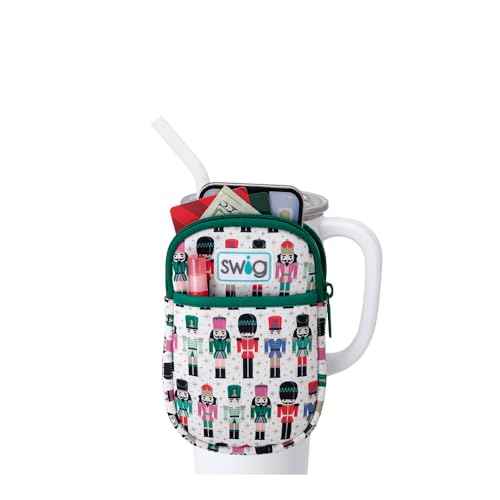 Swig Life Mega Mug Pouch, Water Bottle Bag with Adjustable Strap, Water Bottle Fanny Pack with Zippered Phone Pocket, Holds Travel Essentials, Bottles, Tumbler Accessories