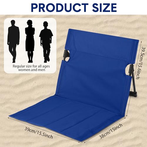 Jetec Foldable Floor Backrest Chair Portable Camping Chair with Storage Bag Light Weight Lazy Seat for Indoor Outdoor Bed ...