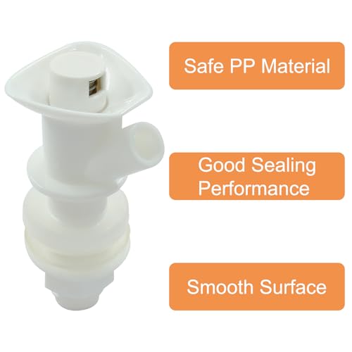 Bonsicoky 3 Pack Push Button Cooler Spigot - Plastic Water Faucet Compatible With Rubbermaid Gott Valve - Replacement Disp...