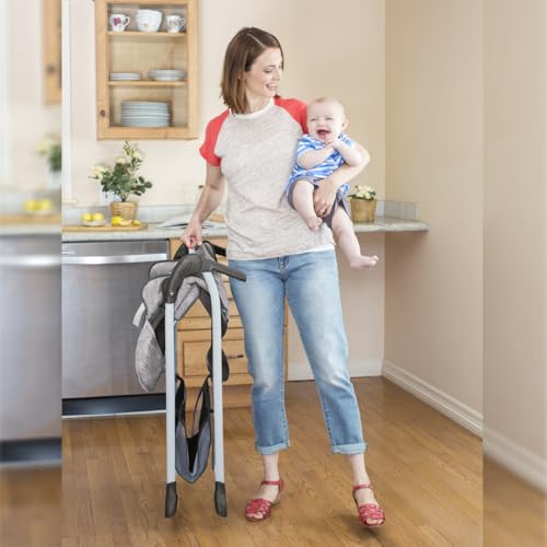Graco Slim Snacker High Chair, Ultra Slim, Fast-Folding, Multiple Recline Positions, Comfortable Feeding, Whisk