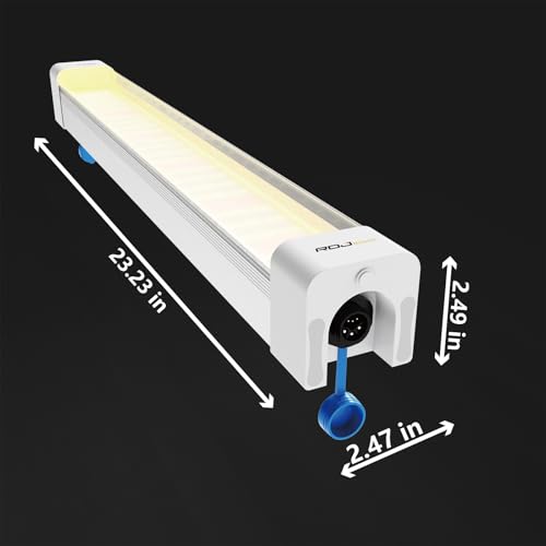RDJ Bouns Under Canopy Grow Light for Grow Tent, 60W Full Spectrum with 660nm & IR, 0-10V Dimming Grow Light Bars, High Wa...