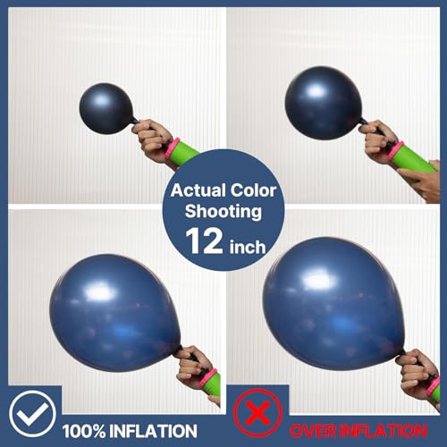 PartyWoo Navy Blue Balloons 99pcs Different Sizes of 36 18 12 10 5 Inch Dark Blue Balloon Arch Kit Garland for Graduation ...