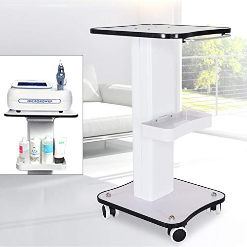3-Tier Rolling Esthetician Cart with Storage Trays, 88lbs Capacity Aluminum Mobile Beauty Salon Trolley Cart with Locking Wheels