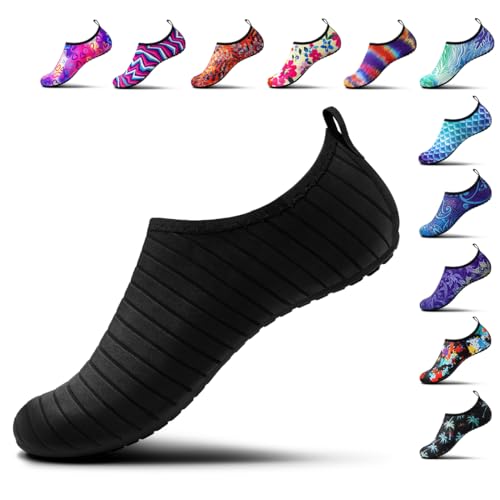 SIMARI Water Shoes Women Men Aqua Socks Beach Barefoot Quick Drying Aqua Aerobics Swim Pool Non Slip Outdoor Travel Essent...