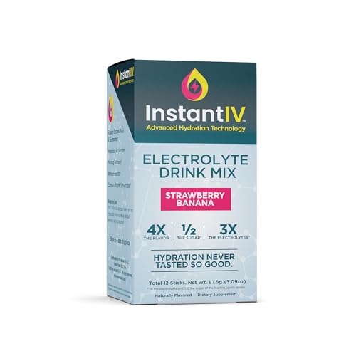 Electrolytes Powder - 3X Electrolytes,1/2 Sugar with Vitamin C, B3, B6, Electrolytes Powder Packets for Hydration, Recover...