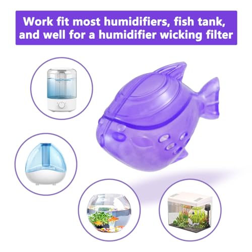 Humidifier Tank Cleaner, 10PCS Universal Humidifier filters fish Compatible with Drop, Droplet, Warm&Cool Mist Humidifier...
