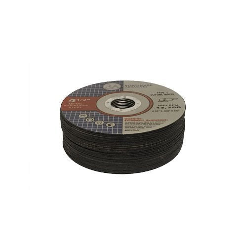 Benchmark Abrasives Grinder Cut Off Wheels 4 1/2 Inch Aluminum Oxide Thin Type 1 Angle Grinder Cutting Disc for Metal, Stainless Steel - with 7/8" Arbor Hole, Fast Grinder Cutting Wheel - 50 Count