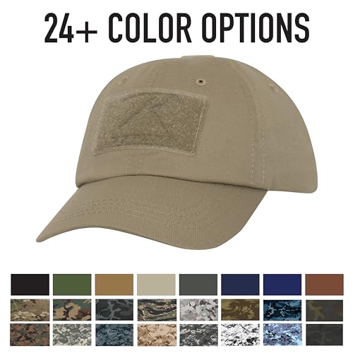 Rothco Tactical Operator Cap | Military Hat | Baseball Cap with Loop Field