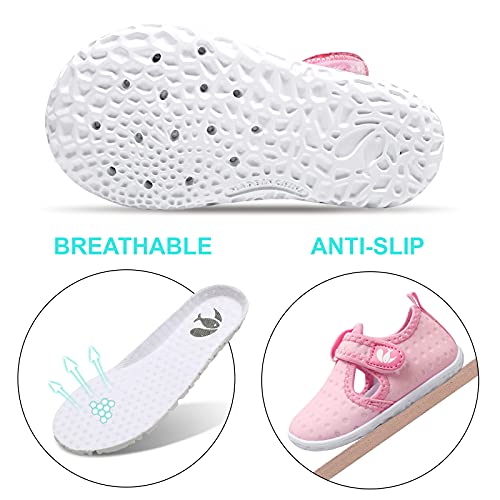 FEETCITY Boys Girls Water Shoes Kids Aqua Socks Quick Dry Barefoot for Beach Swimming Pool