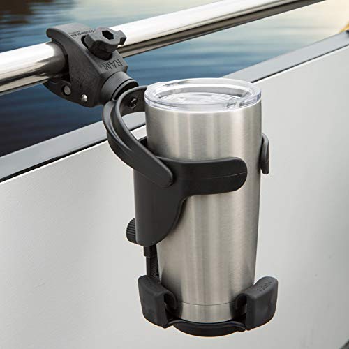 RAM Mounts RAP-B-417-400U Level Cup XL 32 Ounce Drink Holder with RAM Tough-Claw for Motorcycle, ATV/UTV, Bike