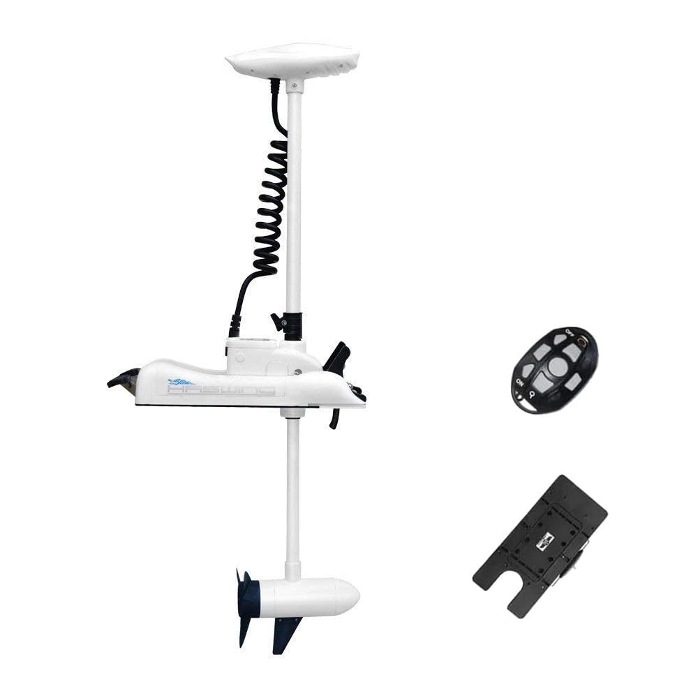 AQUOS Haswing CaymanB Electric Bow Mount 24V Saltwater & Freshwater Trolling Motor -80lbs Thrust, 48in Shaft, with Wireless Remote