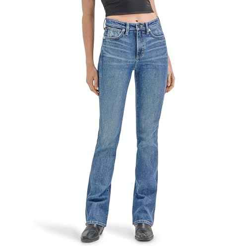 Wrangler Womens X Hot Wheels¢â High-Rise Bootcut Jean