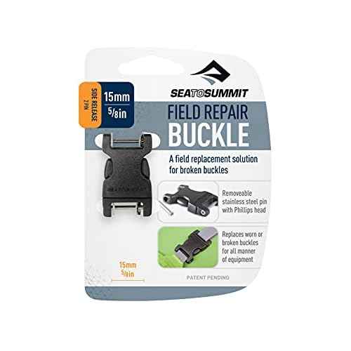 Sea To Summit 2 Pin Field Repair Side Release Buckle - Black, 20 mm