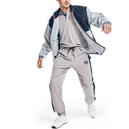 Nautica Mens Competition Sustainably Crafted Full-zip Mock-neck Jacket