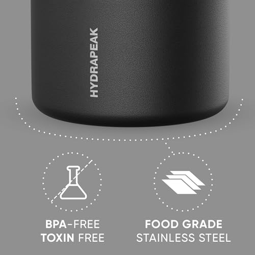 Hydrapeak 25oz Stainless Steel Vacuum Insulated Food Jar for Hot Food and Cold Food, Wide Mouth Leak-Proof Soup Jar for Ad...