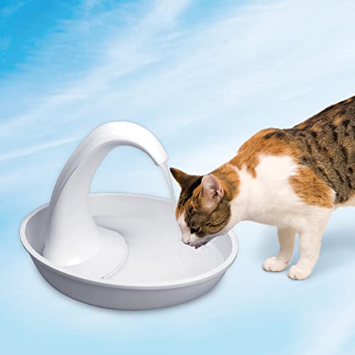 Pioneer Pet Swan Pet Drinking Fountain for Cats and Dogs - 80oz Capacity, Great for Multiple Pets – Great for Pets Who Lov...
