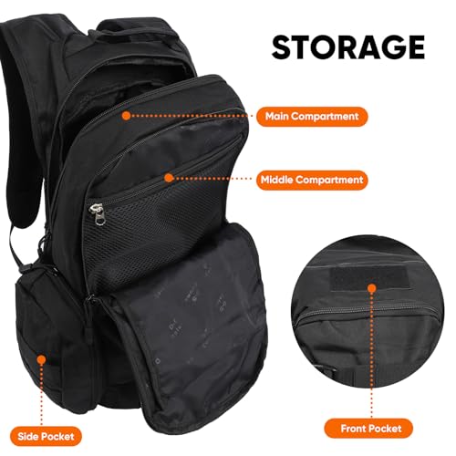 Fortune Edge 35L Tactical Backpack for Men, MOLLE Military Bug Out Bag, Waterproof Rucksack for Hiking with Hydration Port...