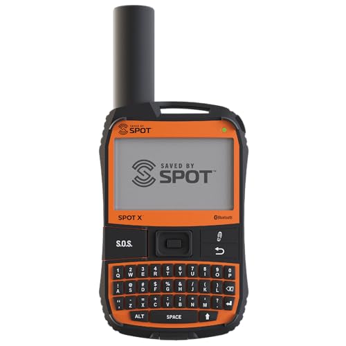 Spot X with Bluetooth 2-Way Satellite Messenger | SOS Protection | Handheld Portable 2-Way GPS Messenger for Hiking, Campi...