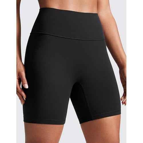 CRZ YOGA Secretsculpt Butterlift Biker Shorts 6"- No Front Seam High Waist Womens Workout Gym Booty Scrunch Butt