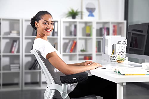 Aloudy Ergonomic Memory Foam Office Chair Armrest Pads, Comfy Gaming Chair Arm Rest Covers for Elbows and Forearms Pressur...