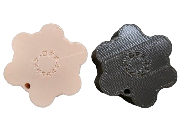 2 3D Printed Medical Oxygen Cylinder Wrench Knob, Oxygen knob Keychain, Durable USA Made, Fits Oxygen CGA-870 Post Valves - Oxygen Tank Key Wrench, Oxygen Wrench, Medical Oxygen Knob Random Color