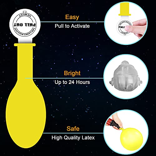 iFUNow LED Balloons Flashing, 32 Pack, 8 Colors Light Up Balloons, Lasts 12-24 Hours for Glow in the Dark Party Supplies, ...