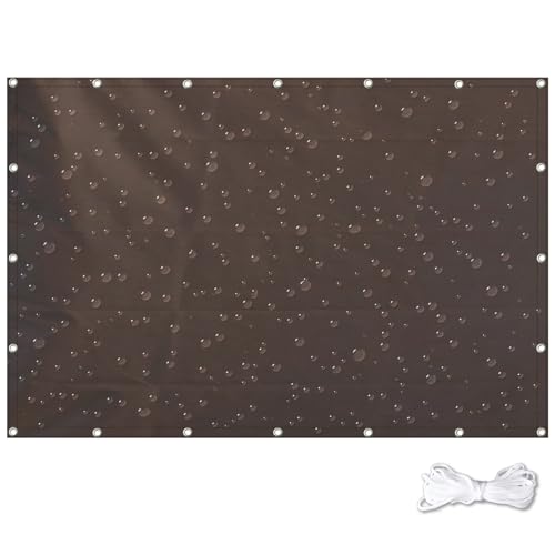 Abrotain Sun Shade Sail 6'6"x6'6" Waterproof Shade Cloth Canopy Sunshade Camping Tarps Tent Cover with Grommets for Backya...