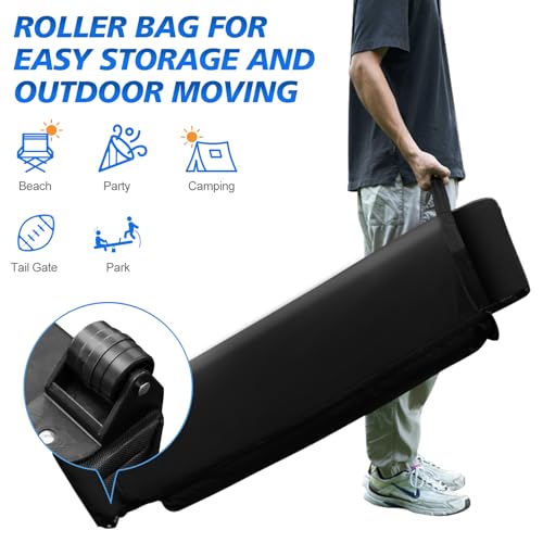 WEIZE Pop up Canopy Tent 10x10ft, 1-Button Push Setup, Instant Portable Shelter, Adjustable Height, Portable Roller Bag, 4...
