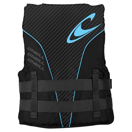 O'Neill Women's Superlite USCG Life Vest,Black/Black/Black:Turquoise,S