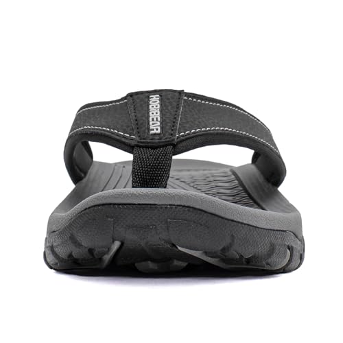 KIIU Mens Thong Sandals Indoor and Outdoor Beach Flip Flop